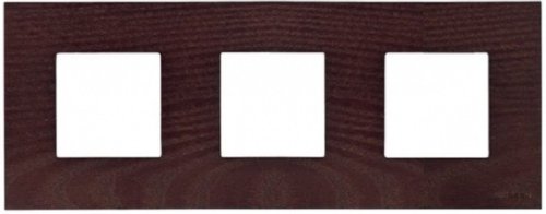 Рамка универсальная ABB Niessen Zenit 3-м. 6 мод. N2273 WG дерево натуральное венге картинка